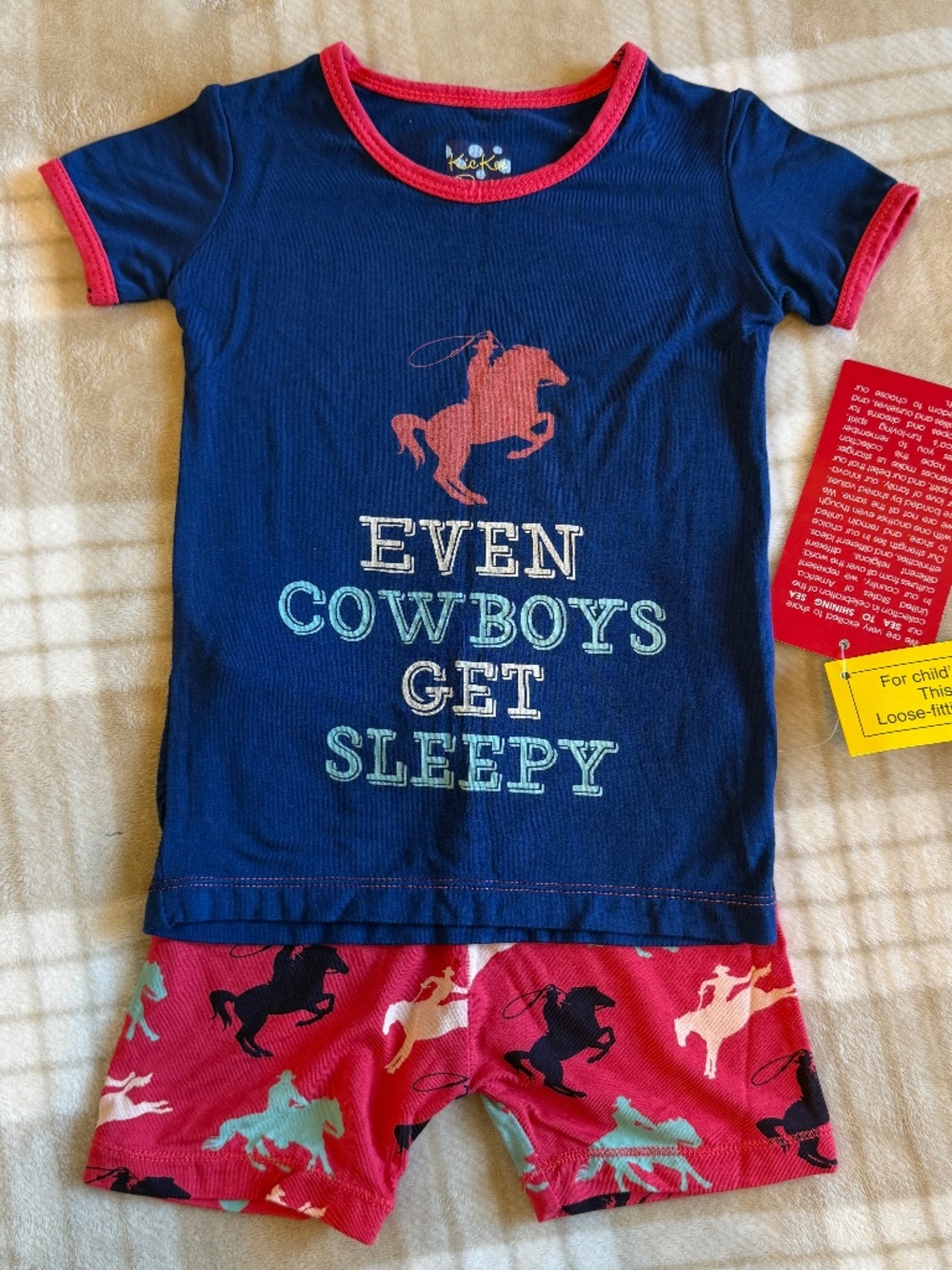 Kickee Pants Short Sleeve & Shorts PJ Set- Size 2T